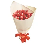 Букет из 35 тюльпанов в упаковке