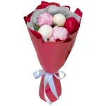 Букет из 5 пионов микс