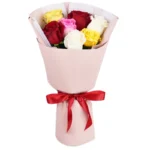 Букет из 7 роз разноцветный микс